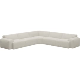 Copenhagen Toorak Pearl Sofa - 5 Seater Wedge Corner Sofa