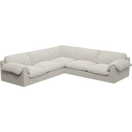 Ludlow Boucle Ivory Corner Sofa - 5 Seater