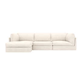 Finley Noa Fog Modular Sofa - 3 Seater and Ottoman