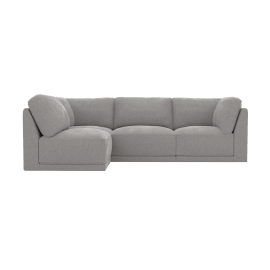 Emily Modular Sofa Toorak Pebble - 4 Piece