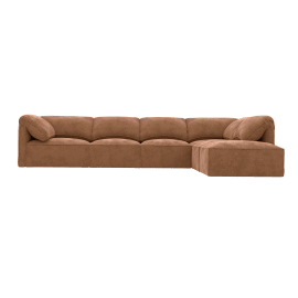 Modular Sofa with Ottoman - 5 Seater