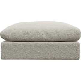 Ludlow Boucle Ivory Ottoman