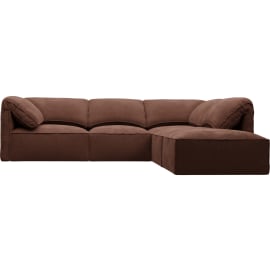 Kai Muse Rust Modular Sofa - 4 Seater and Ottoman