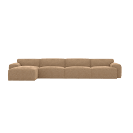 Chaise Sofa Left Facing - 4 Seater