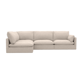 Willow Boucle Pumice Corner Sofa - 4 Seater LAF Terminal