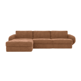 Esme Tribute Chestnut Sofa - 3 Seater and Ottoman