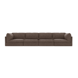 Finley Muse Mink Modular Sofa - 4 Seater