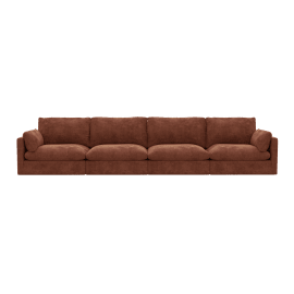 Willow Muse Rust Modular Sofa - 4 Seater