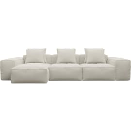 Riley Toorak Pearl Modular Sofa - 3 Seater Chaise