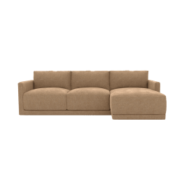 Haven Avon Honey 3 Seater Chaise Sofa Right Facing