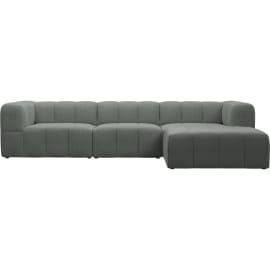 Lucello Tribute Storm Modular Sofa with Ottoman - 4 Piece