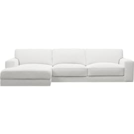 Monica Noa Fog Chaise Sofa Left Arm Facing - 3 Seater