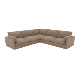 Willow Tribute Walnut Corner Sofa - 5 Seater