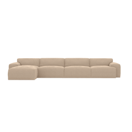 Chaise Sofa Left Facing - 4 Seater
