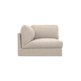 Finley Boucle Pumice Left Arm Facing Sofa Chair Module