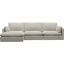 Willow Noa Desert Left Arm Facing Chaise Sofa - 3 Seater