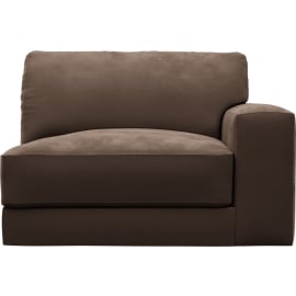 Monica Muse Chocolate Right Arm Facing Chair Module