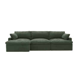 Retreat Muse Forest Chaise Sofa Left Arm Facing