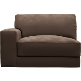 Monica Muse Chocolate Left Arm Facing Chair Module