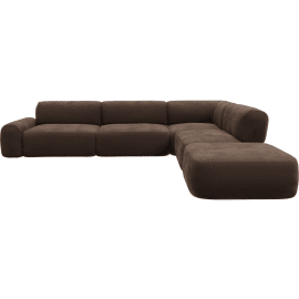 Beckett Muse Chocolate Modular Sofa - 6 Piece