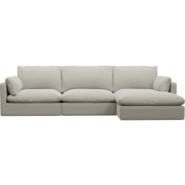 Willow Noa Desert Right Arm Facing Chaise Sofa - 3 Seater
