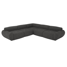 Malmo California Charcoal Corner Sofa - 5 Seater