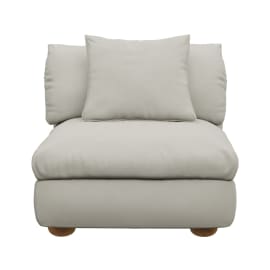 Tully California Ivory Armless Sofa Chair Module