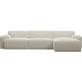 Copenhagen Muse Flax Right Arm Facing Chaise Sofa