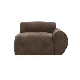 Malmo Muse Chocolate 1 Seat Right Arm Facing Sofa Module