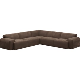 Copenhagen Muse Chocolate Sofa - 5 Seater Corner Sofa