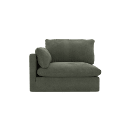 Willow Tribute Dark Jade 1 Seat Left Arm Facing Sofa Module