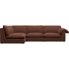 Ludlow Muse Rust Sofa - 4 Seater LAF Terminal