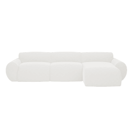 Malmo Noa Fog Chaise Right Arm Facing Sofa - 3 Seater