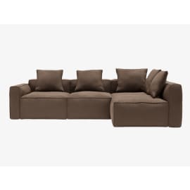 Riley Apt Muse Chocolate Corner Sofa - 4 Seater RAF Terminal
