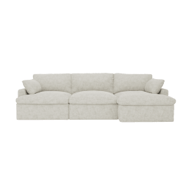 Retreat Avon Mineral Chaise Sofa Right Arm Facing
