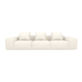 Riley Boucle Ivory 3 Seater Modular Sofa