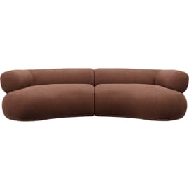 Colette Muse Rust Sofa - 3 Seater