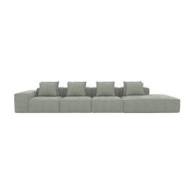 Riley Avon Sage 5 Seater Terminal Right Modular Sofa