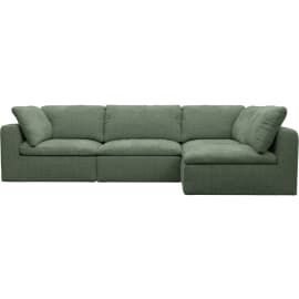Cloud Deep Tribute Dark Jade Modular Sofa - 4 Piece