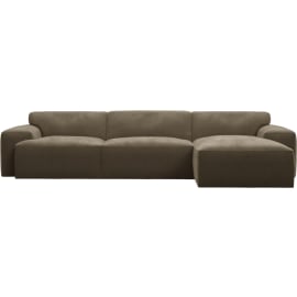 Copenhagen Tribute Walnut Right Arm Facing Chaise Sofa