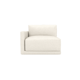 Haven Boucle Ivory Left Arm Facing Sofa Module