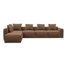 Riley Apt Tribute Chestnut Sofa - 6 Seater LAF Terminal