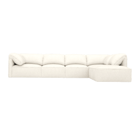 Modular Sofa with Ottoman - 5 Seater