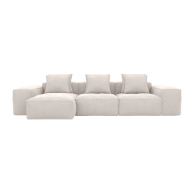 Riley Toorak Pearl 3 Seater Modular Chaise Sofa