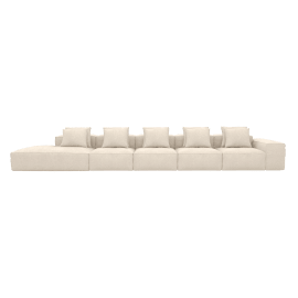 Riley Tribute Shell 6 Seater Terminal Left Modular Sofa