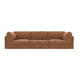 Finley Tribute Chestnut Modular Sofa - 3 Seater