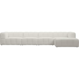 Lucello Tribute Ice Modular Sofa with Ottoman - 5 Piece