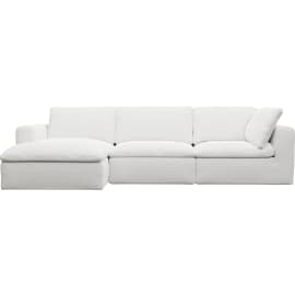 Cloud Deep Noa Fog Left Facing Modular Sofa - 3 Seater Chaise