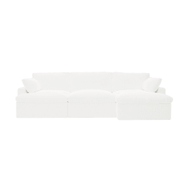 Retreat Muse Frost Chaise Sofa Right Arm Facing