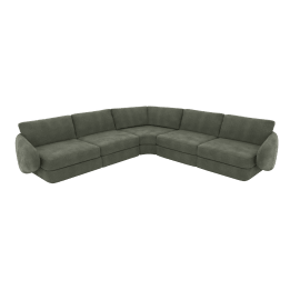 Esme Tribute Dark Jade Corner Sofa - 5 Seater